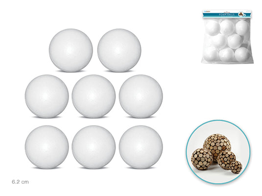 Polyfoam Ball: 2 1/2" 8/pk
