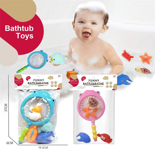 Bathtub Toys w/Catcher, h/c