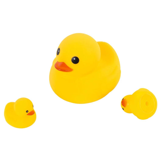 3pcs Rubber Ducky Family, net bag w/hang tag