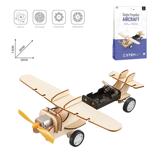 Stem Toy, Wooden Aircraft, cbx (LD)