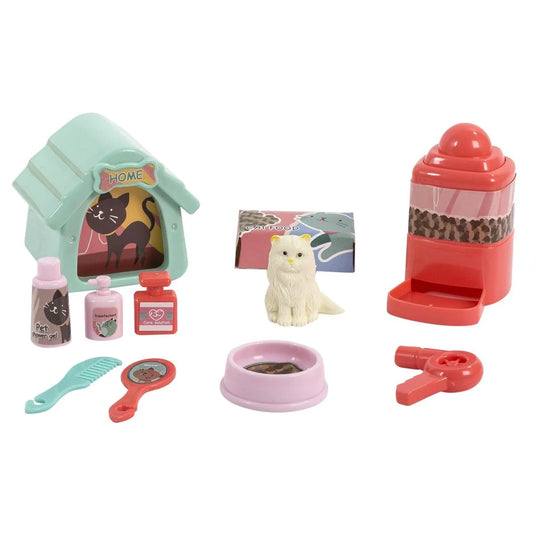 Mini Pet House Set w/Accessories, Header card