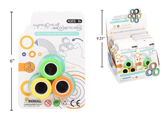 Fidget Magnetic Rings (N40 Power) Blister card
