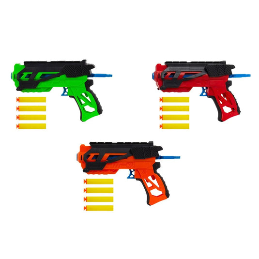 Air Gun with 4 suction bullets 3 Asstd Color, open box