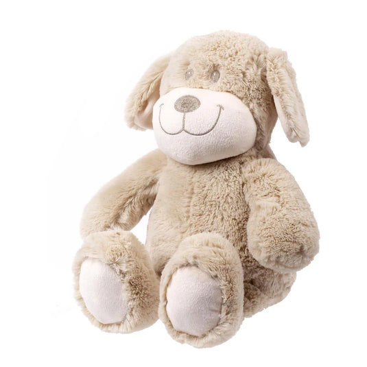 Cuddly Buddy, 12" Brown Dog, Super Soft Micro Fleece Plush, h/c