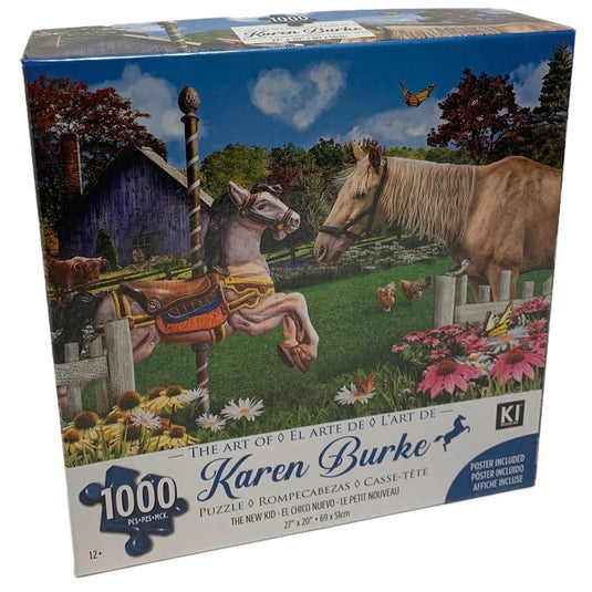 CASSE-TÊTE/1000pc PUZZLE KAREN BURKE THE NEW KID 20x27inch