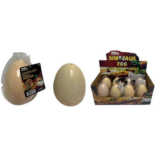 IMAGINE' JOUET/ DINOSAUR EGG 4.25" (DINOSAUR HATCHES IN WATER)