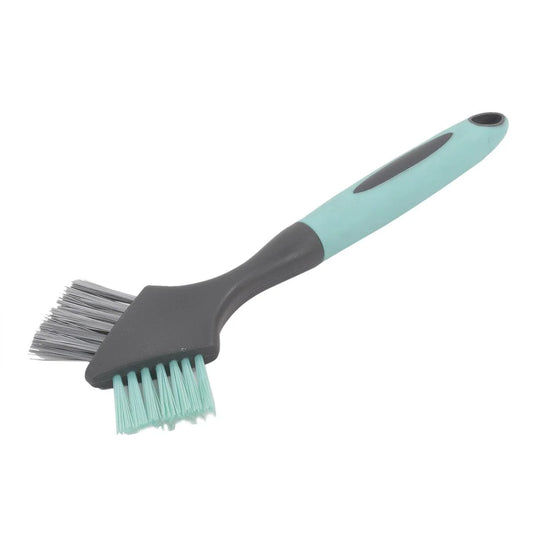 H.E. Dual Side Tile and Grout Brush L:9.2", Tie on Card