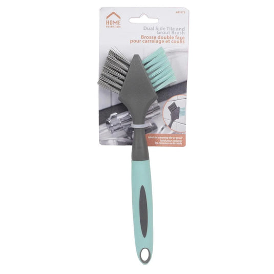 H.E. Dual Side Tile and Grout Brush L:9.2", Tie on Card