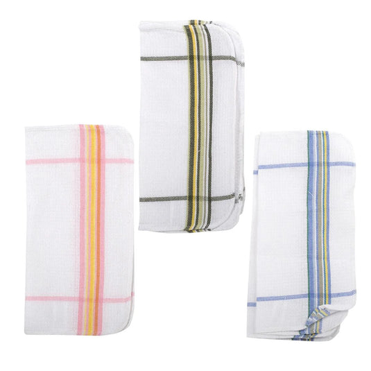 Luciano 2-pc 12x12" Striped Waffle Dish Cloth,20g / pc