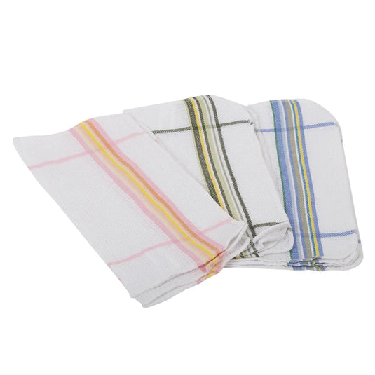 Luciano 2-pc 12x12" Striped Waffle Dish Cloth,20g / pc