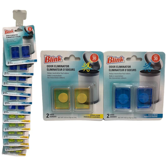 BLINK ÉLIMINATEUR D'ODEUR PAQ. DE 2/pk ODOR ELIMINATOR ON A CLIP STRIP (2 X 7g)