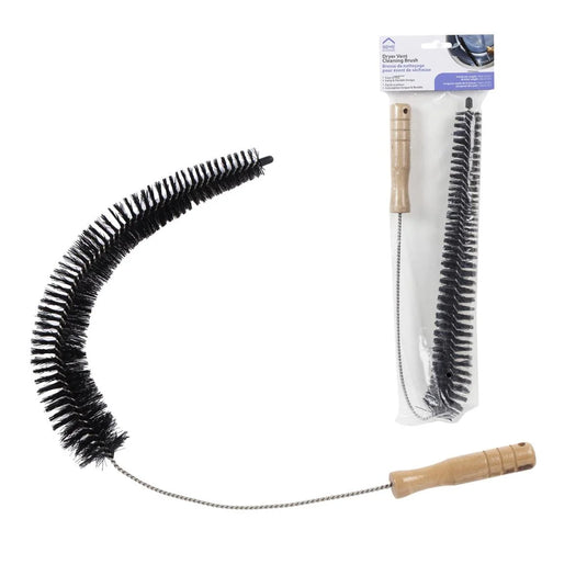 H.E. 27.5" Dryer Lint Brush polybag with header card