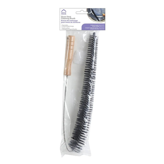 H.E. 27.5" Dryer Lint Brush polybag with header card