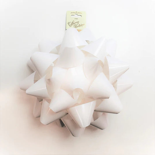 GIFT BOW STAR BOW JUMBO WHITE