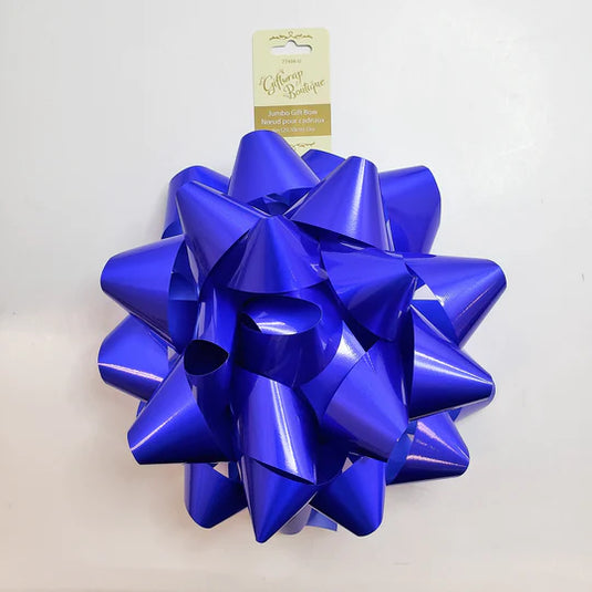 GIFT BOW STAR BOW JUMBO ROYAL BLUE