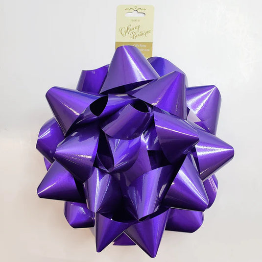 GIFT BOW STAR BOW JUMBO DARK PURPLE