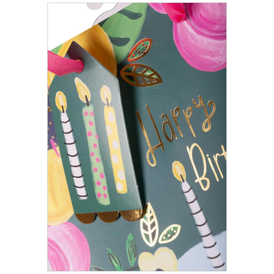 Paper T., Med Gift Bag, Bday Cake, Matte/HS 157GSM, HS Tag +j-hook