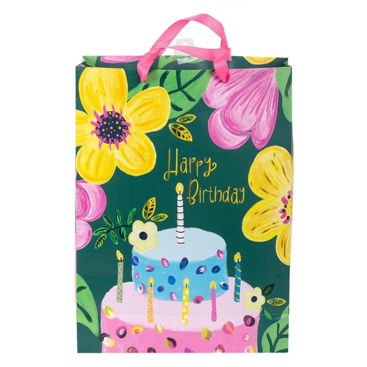 Paper T., Jumbo Gift Bag, Bday Cake, Matte 157GSM, HS Tag +j-hook
