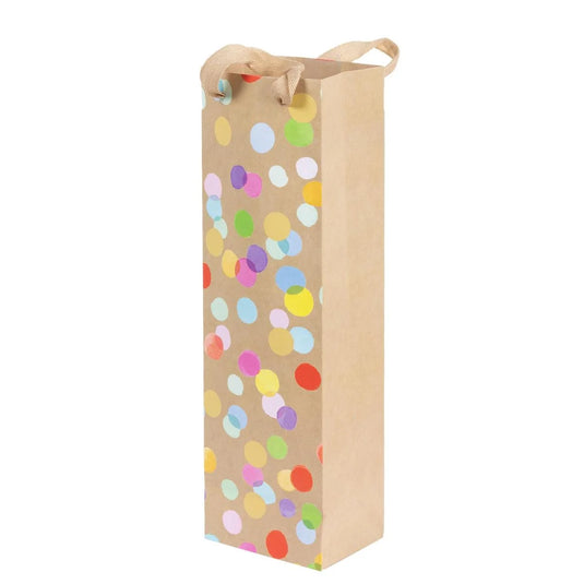 Paper T., Bottle Gift Bag, Confet, Matte157GSM, HS Tag +j-hook