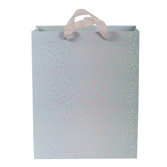 Paper T., DLX Lge Gift Bag, Grey Spkle, Matte 210GSM, HS Tag +j-hook