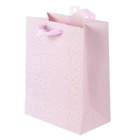 Paper T., DLX Med Gift Bag, Pink Spkle, Matte 210GSM, HS Tag +j-hook