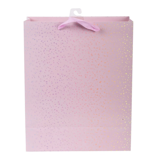 Paper T., DLX Lge Gift Bag, Pink Spkle, Matte 210GSM, HS Tag +j-hook