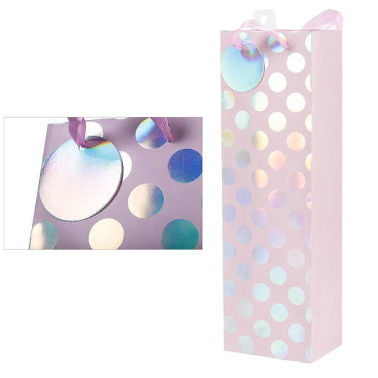 Paper T., Btl Gift Bag, Irid Dots, Matte 157GSM, HS Tag +j-hook