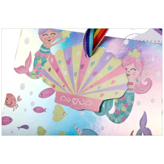 Paper T., DLX Med Gift Bag, Mermds, 210GSM, HS DLX Tag&Hdle, +j-hook