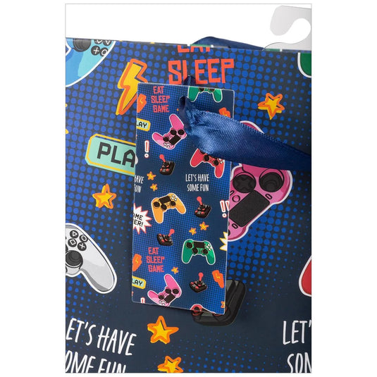 Paper T., Jumbo Gift Bag, Game On!, Matte 157GSM, Tag +j-hook