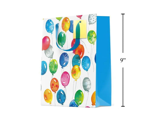 Paper T., Medium Gift Bag, Balloons, Gloss,