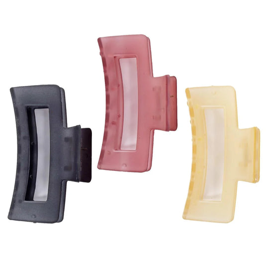 Stylin Frosted rect Claw Clips header card