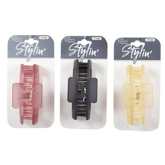 Stylin Frosted rect Claw Clips header card