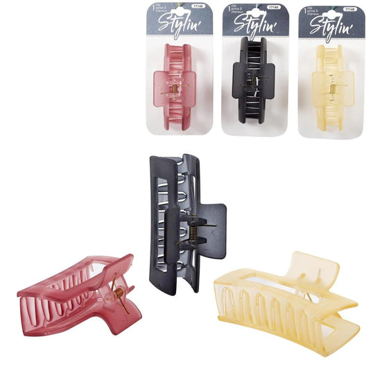 Stylin Frosted rect Claw Clips header card