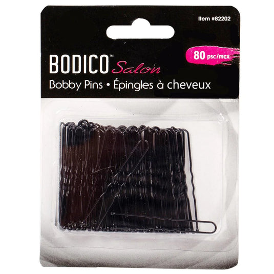 Bodico 80-pc Salon Bobby Pins, black only, b/c