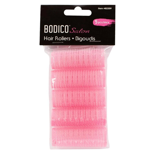Bodico 5-pc 2cm Dx 6 cm Hair Roller Pink, pbh(HZ)