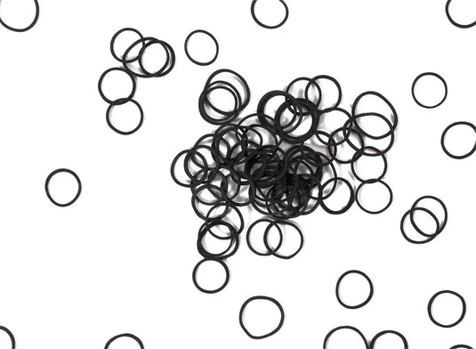 Stylin,500-PC Rubberband Ponyholder black, h/c