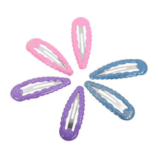 Stylin G, 6-pc Snap Barrette, h/c