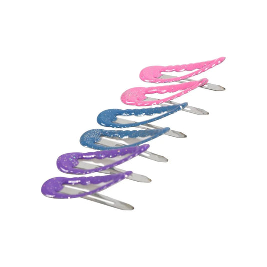 Stylin G, 6-pc Snap Barrette, h/c