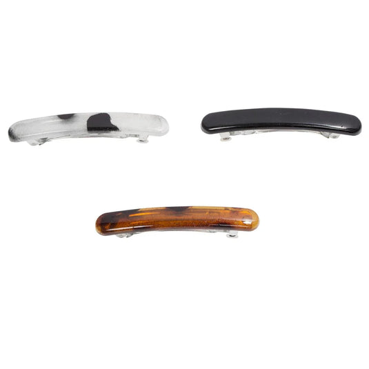 Stylin 3-pc Auto Barrettes, h/c