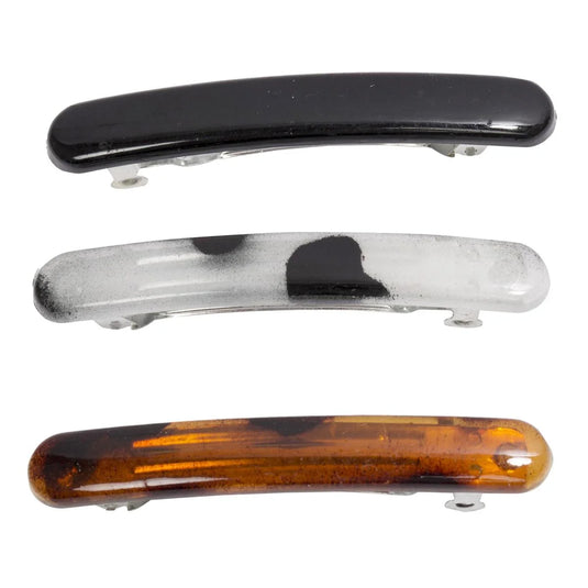 Stylin 3-pc Auto Barrettes, h/c