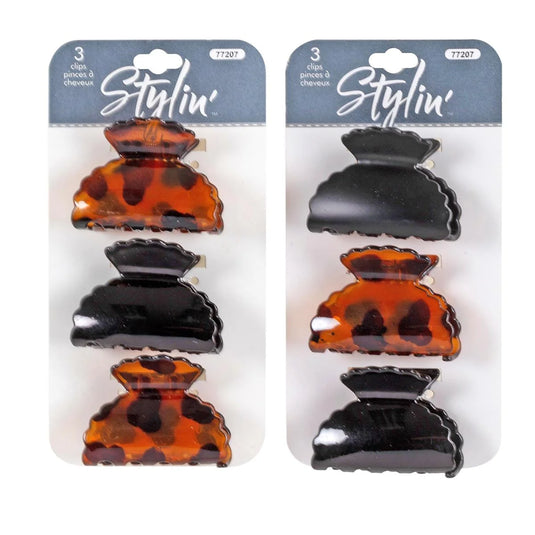 Stylin, 3p small Claw clip, header card