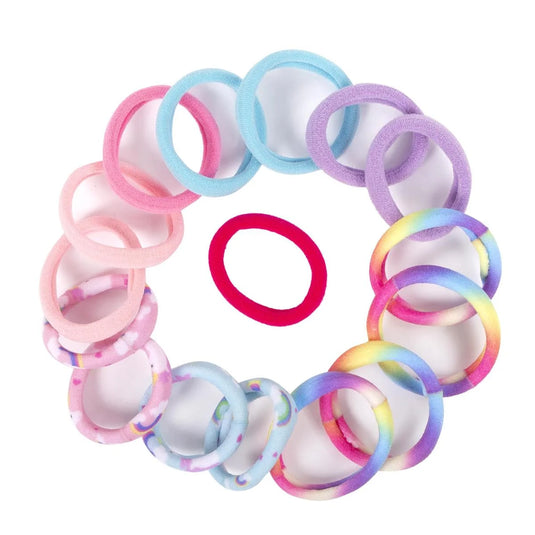 Styling G, 8-pc Terry Ponyholder 4 w tie-dye, clasp-free, hc