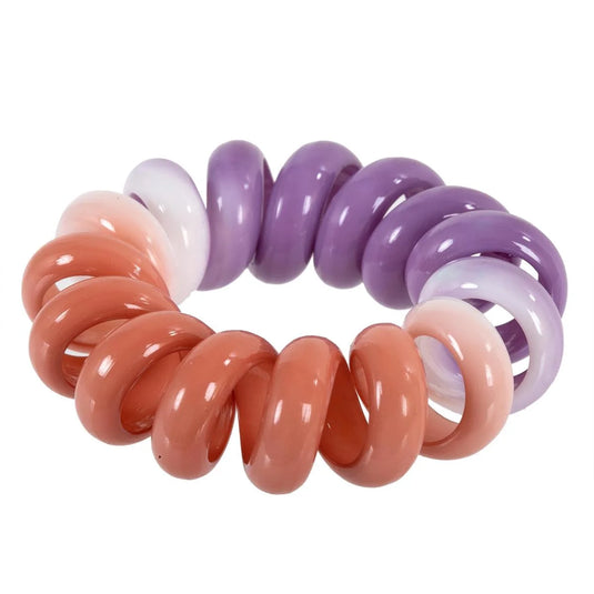 Stylin G, 4-PC Ombre Coil Ponyholders, Clasp-Free, h/c