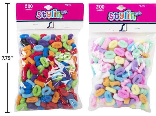 Stylin G, 200-pc Terry Ponyholders, header card