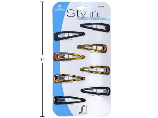 Stylin 8-pc Snap Barrette