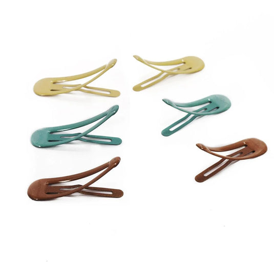 Stylin, 6pcs Snap Clips, neutrals, hc