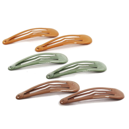 Stylin, 6pcs Snap Clips, neutrals, hc