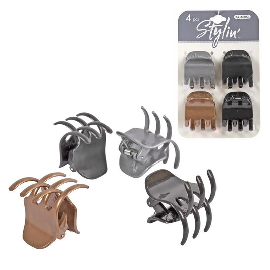 Stylin, 4p small claw clip header card