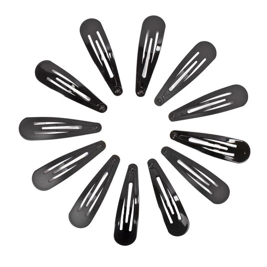 Stylin, 14p Black Snap Barrettes header card