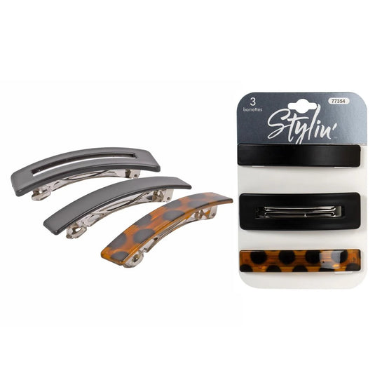 Stylin, 3p Auto Barrette header card